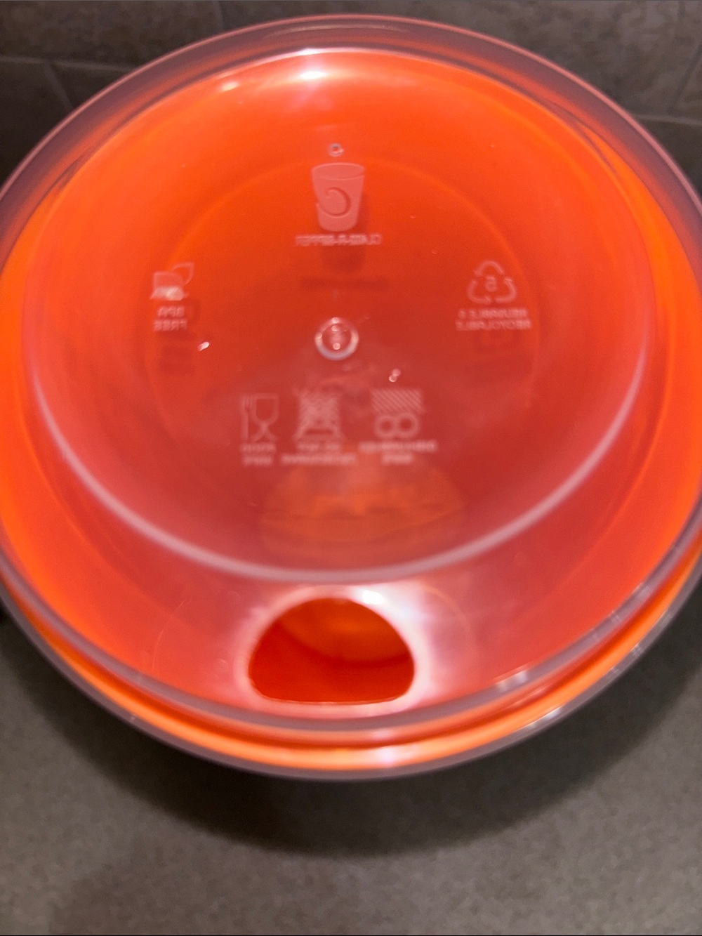 Whataburger Autumn Maple Leaf reusable plastic cups with lids– Orange & Yellow - Picture 3 of 7